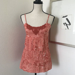 Mudd Rustic Summer Top size M Tiered Orange